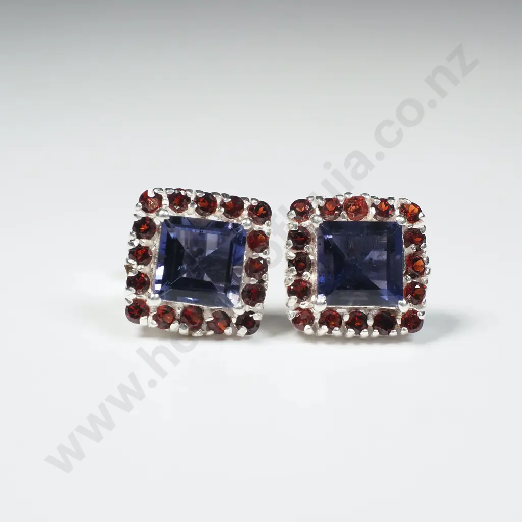Sterling Silver Mixed Stone Studs Image 1++