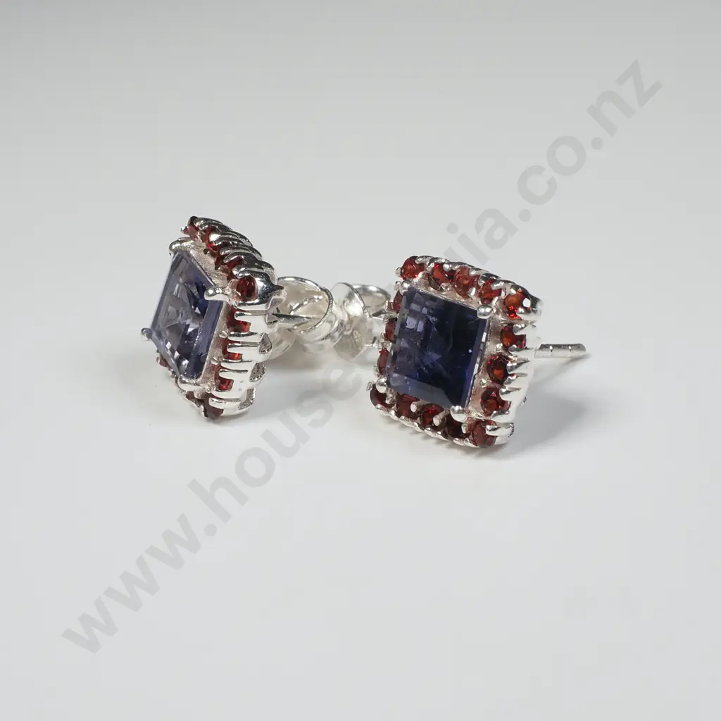 Sterling Silver Mixed Stone Studs Image 1++