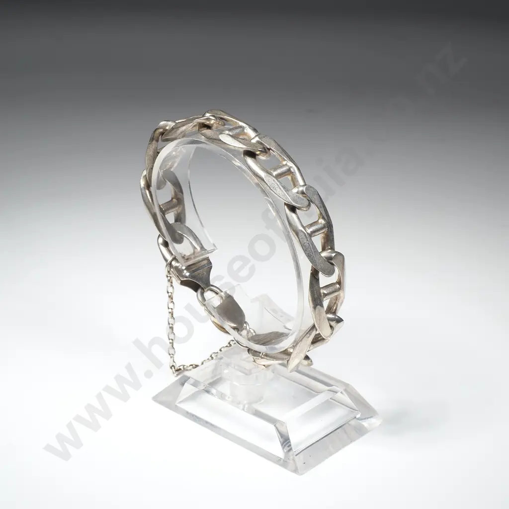 Sterling Silver Curb Link Bracelet Image 1++