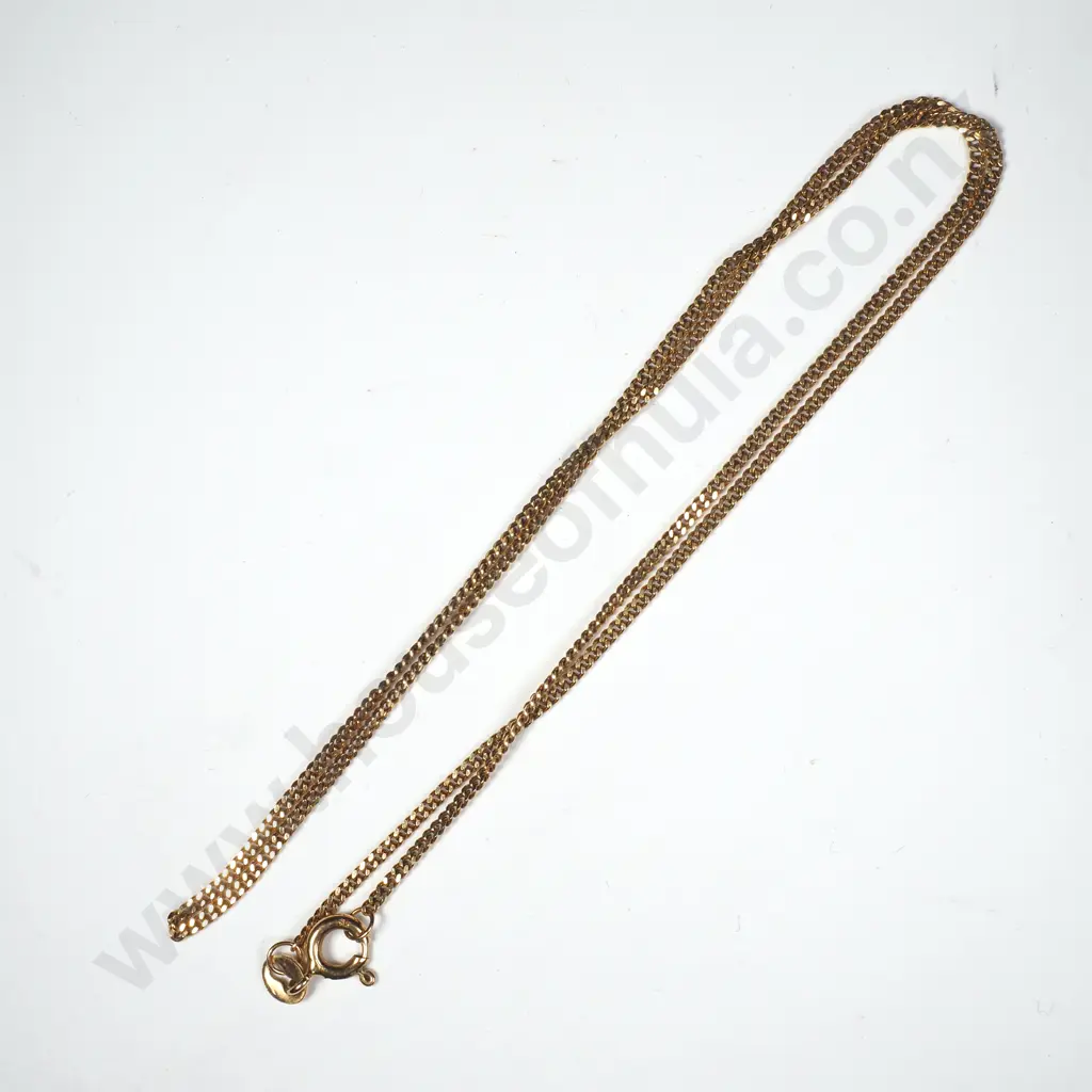9ct God Curb Link Necklace Image 1++