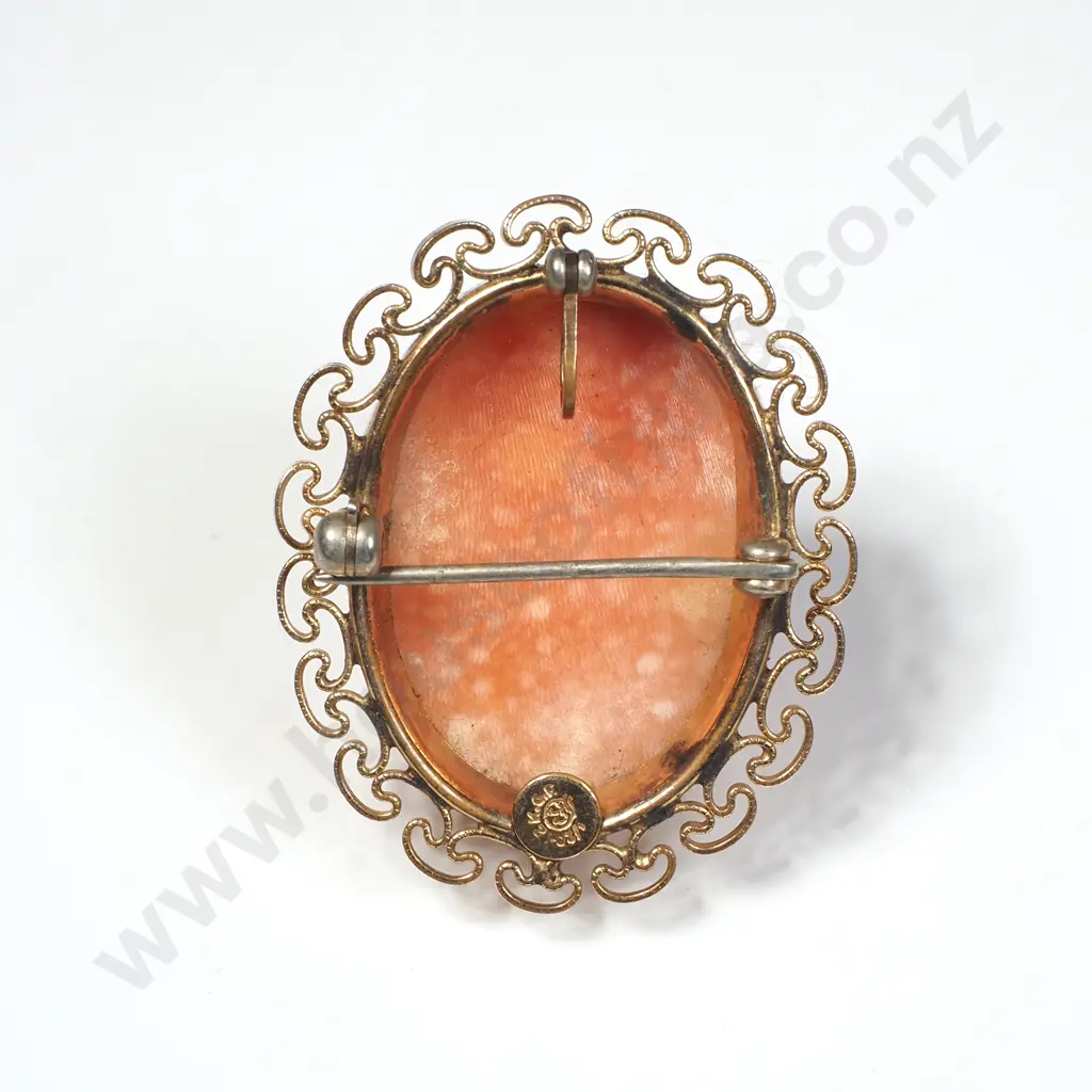 12ct Gold Filled Cameo Brooch / Pendant Image 1++