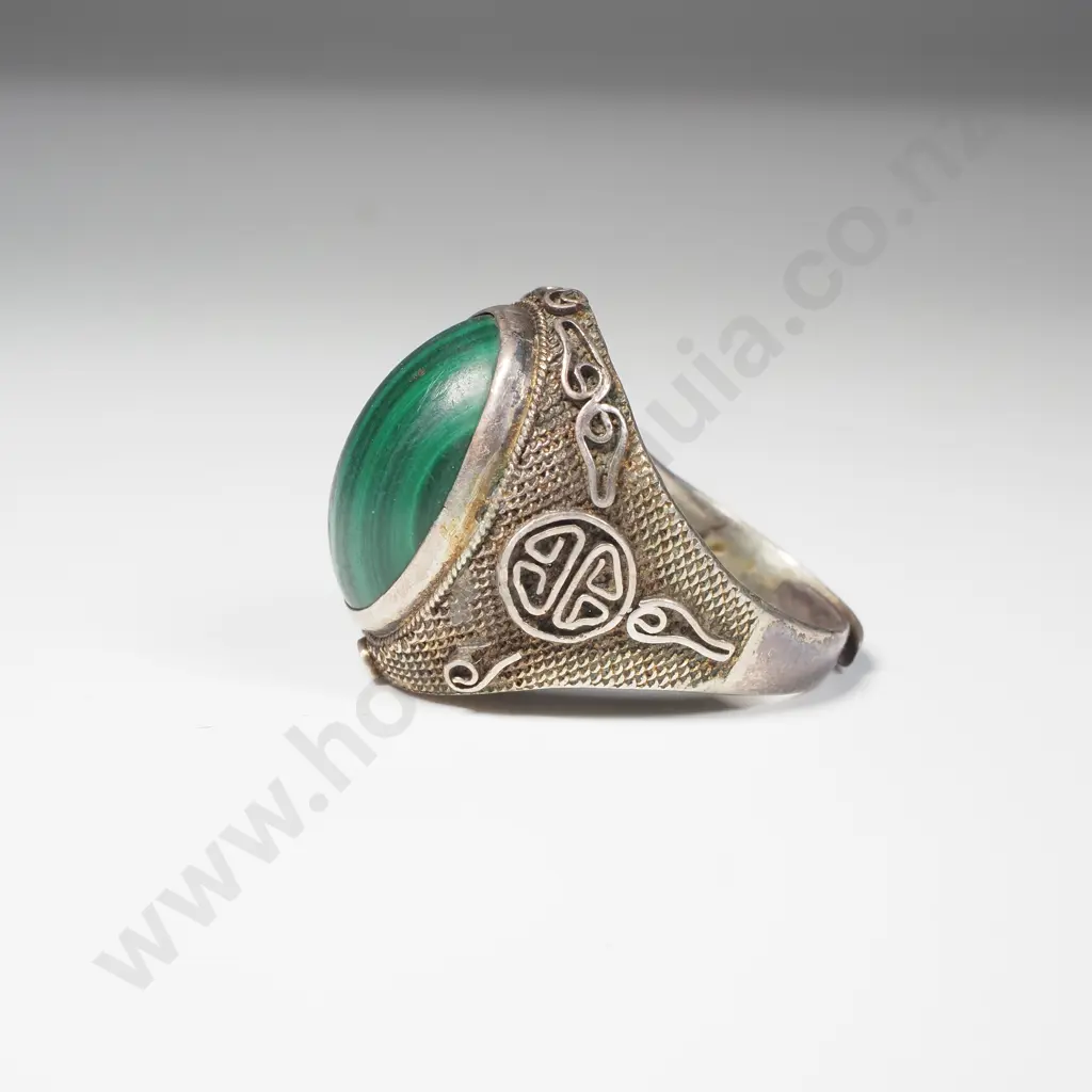 Marchasite Ring in Silver Mount - Adjustable Image 1++
