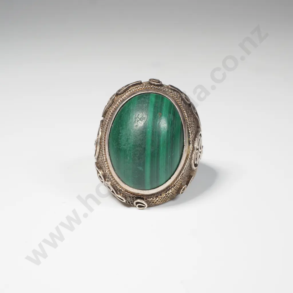 Marchasite Ring in Silver Mount - Adjustable Image 1++