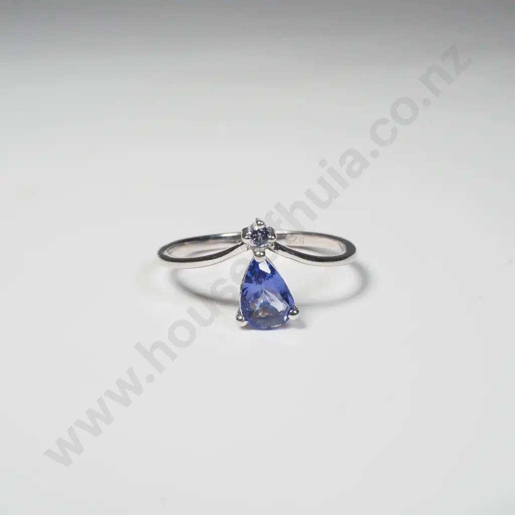 Sterling Silver Tanzanite Ring Image 1++