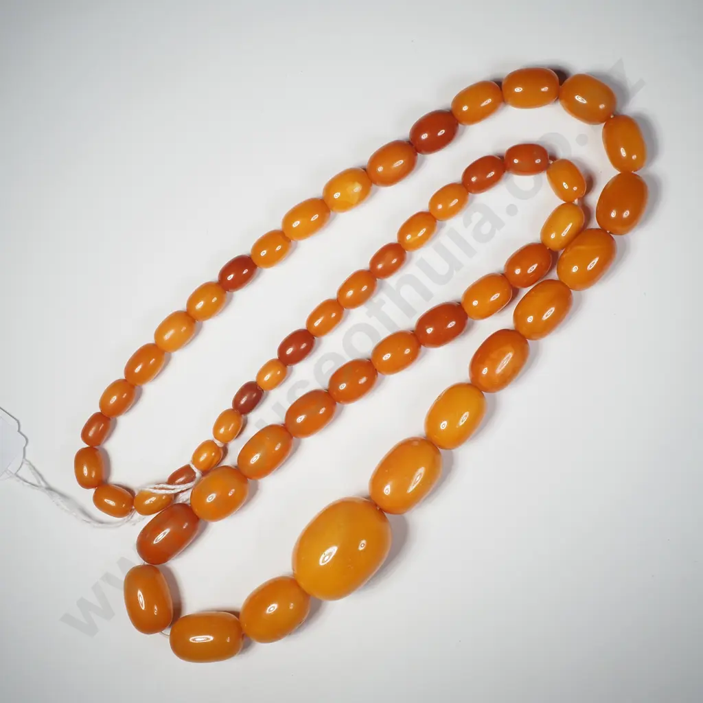 String of Butterscotch Baltic Amber Graduated Beads Image 1++