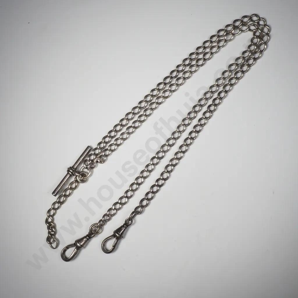 Sterling Silver Graduated Fob Chain Image 1++