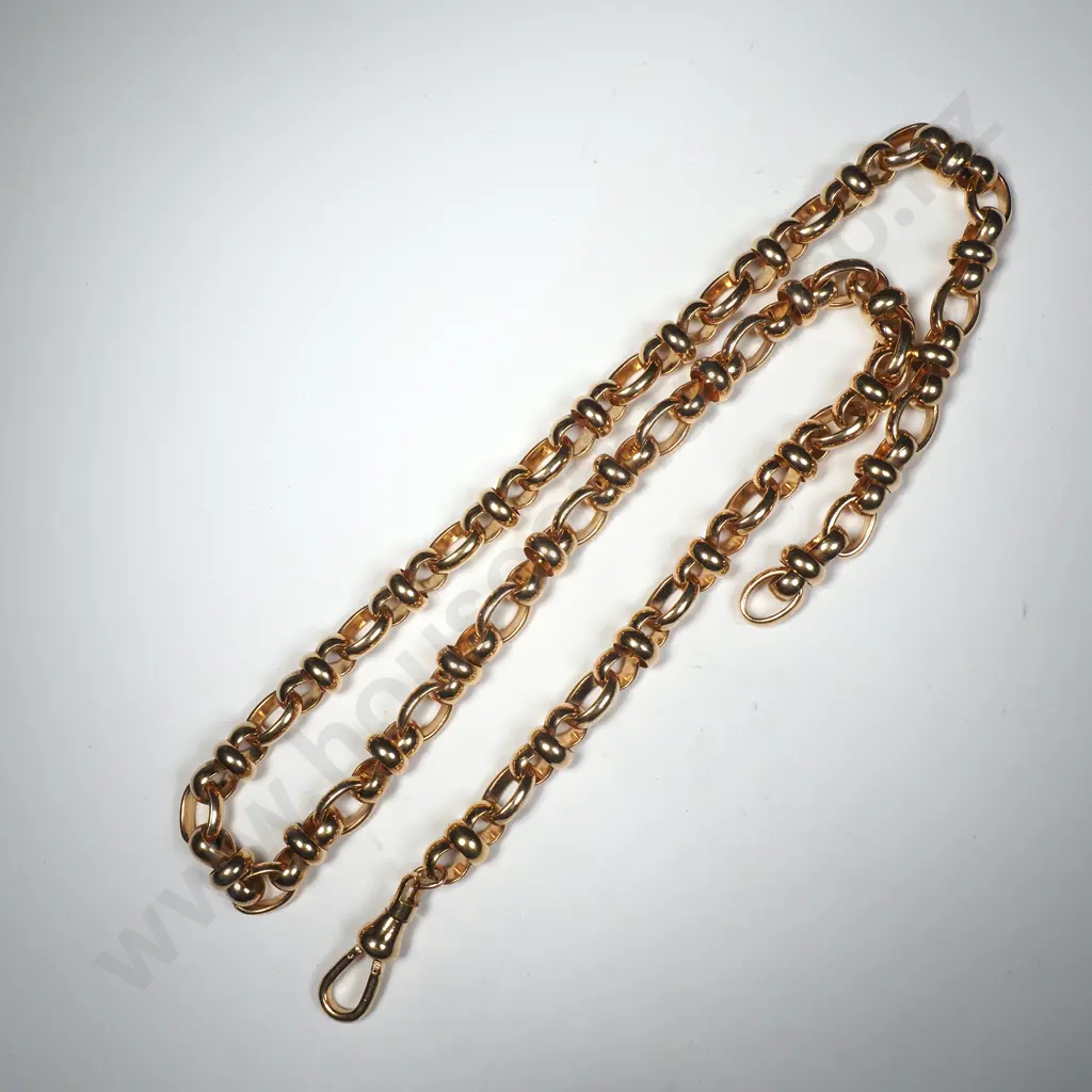 Large Gold Plated Belcher Necklace Image 1++