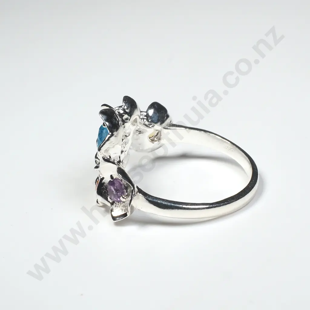 Sterling Silver Gemstone Ring Image 1++