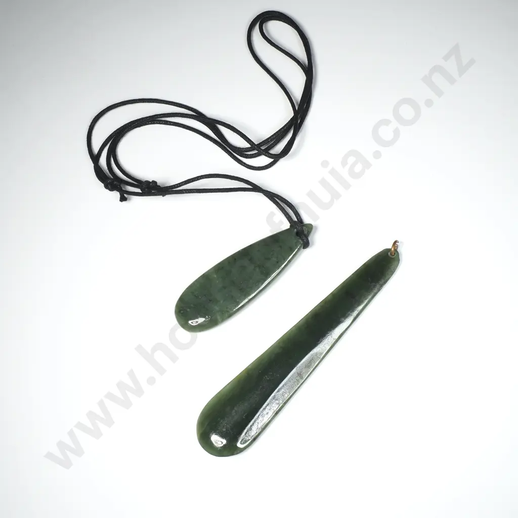Vintage NZ Pounamu Pendant & One Other Image 1++