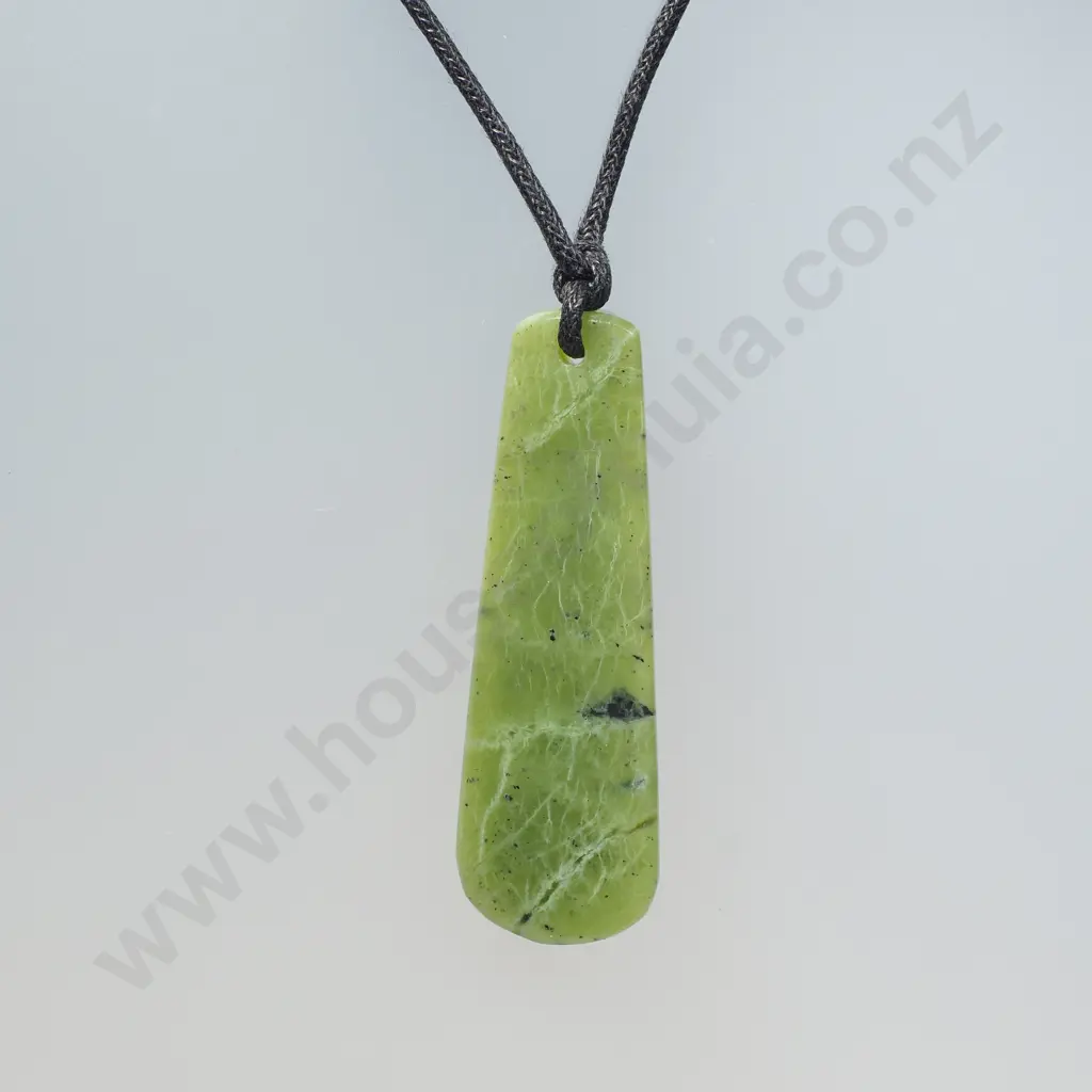Greenstone Pendant on Chord Image 1++
