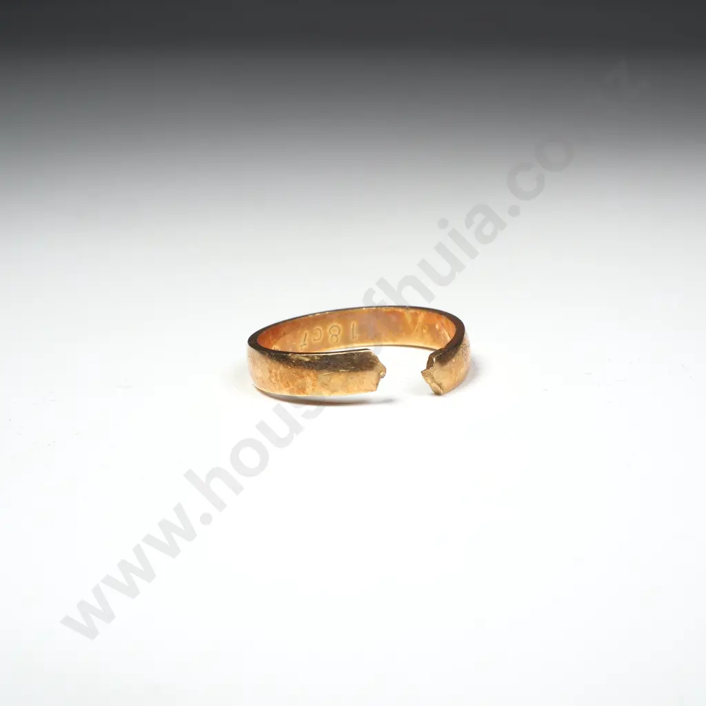 18ct Gold Wedding Band A/F Image 1++