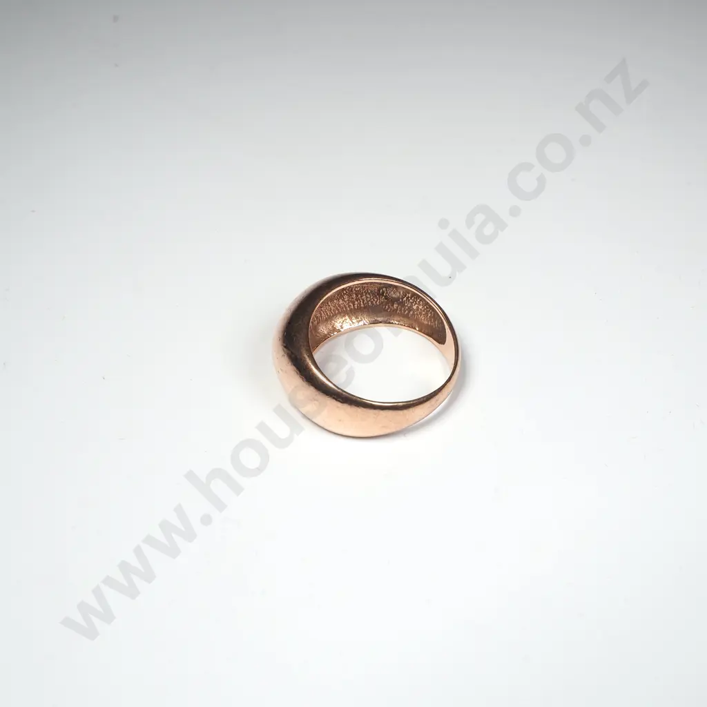 9ct Gold Dome Top Gold Ring Image 1++