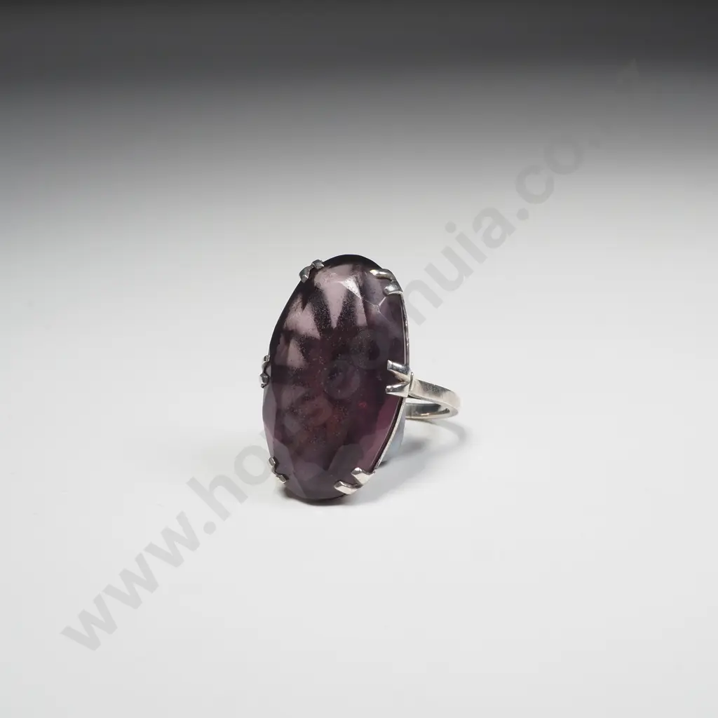 Sterling Silver Purple Stone Ring Image 1++