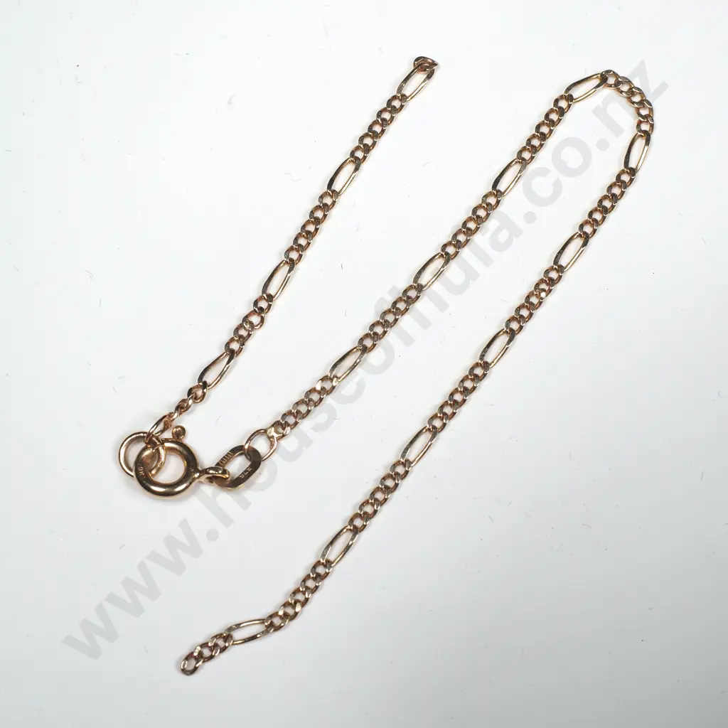 9ct Gold Chain - Broken, 1.3 grams Image 1++