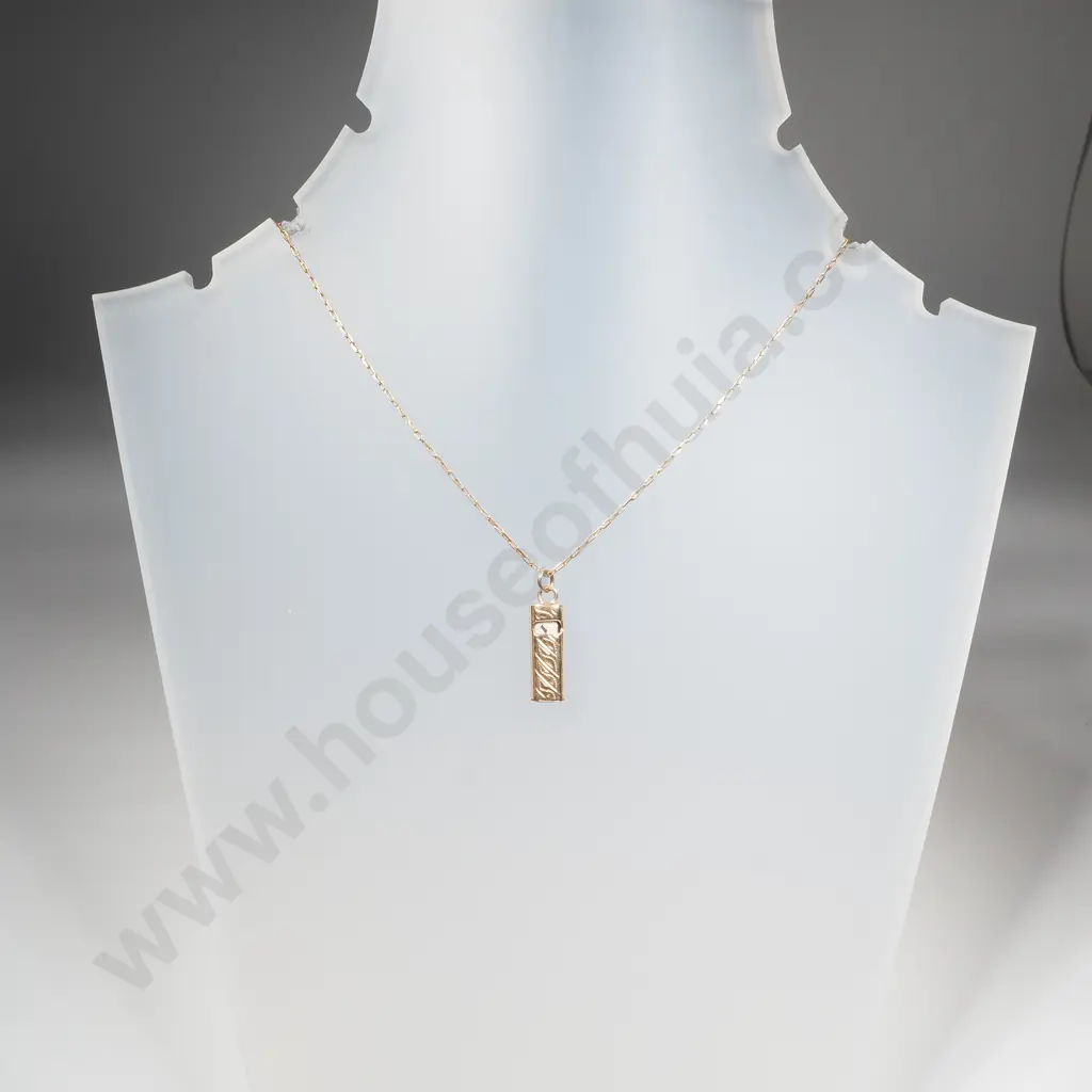 Small Gold Chatelaine Whistle on Chain Image 1++