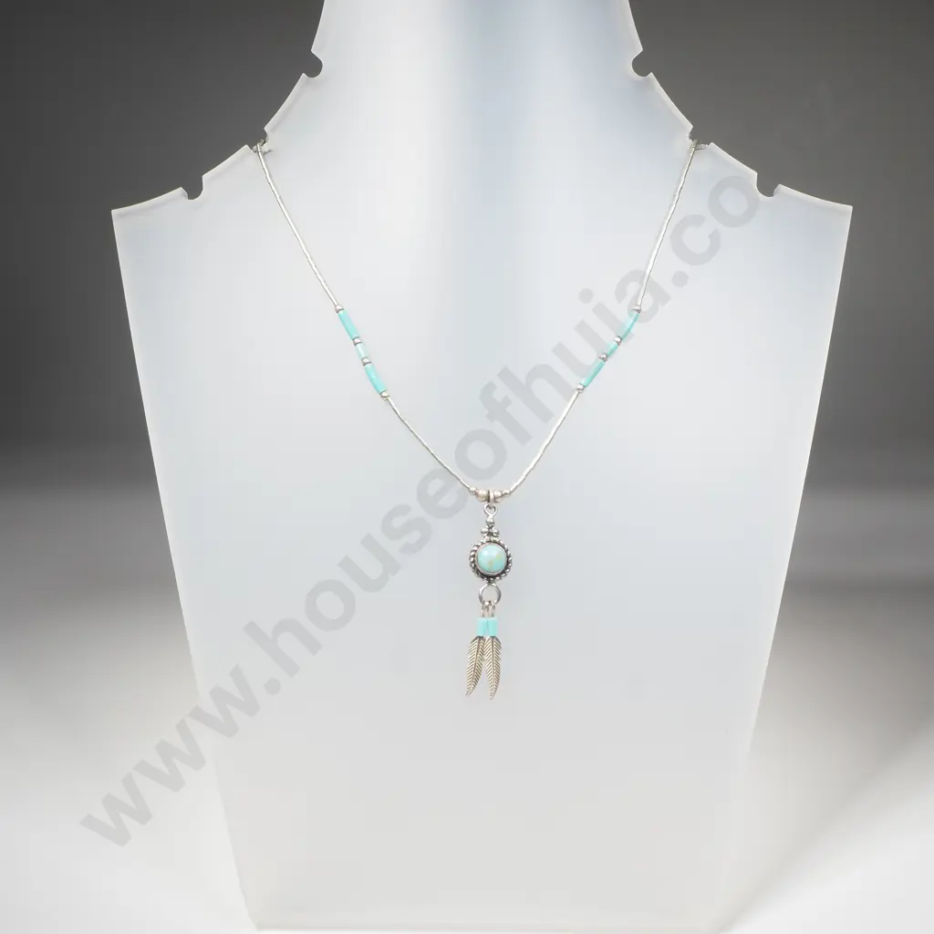 Interesting Native American Themed Necklace Image 1++