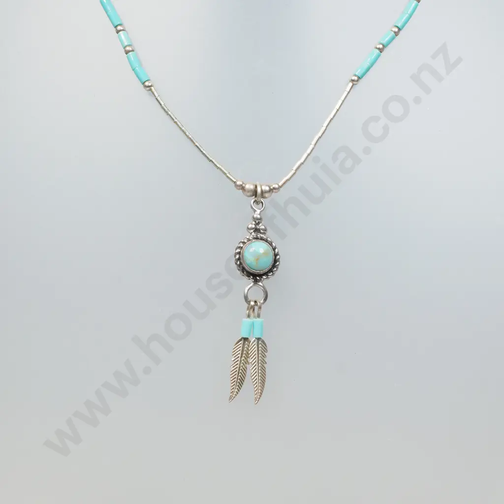 Interesting Native American Themed Necklace Image 1++