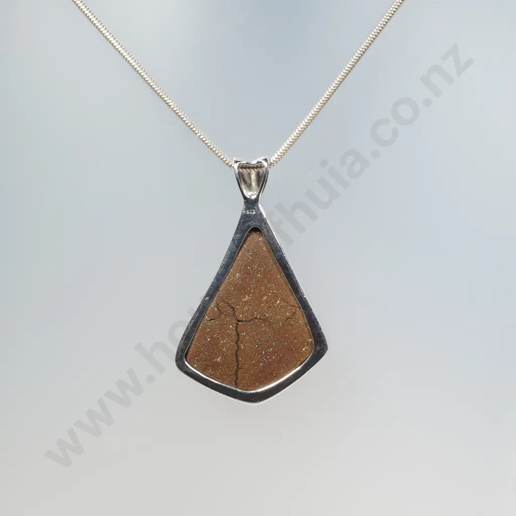 Impressive Sterling Silver Large Opal Pendant Necklace Image 1++