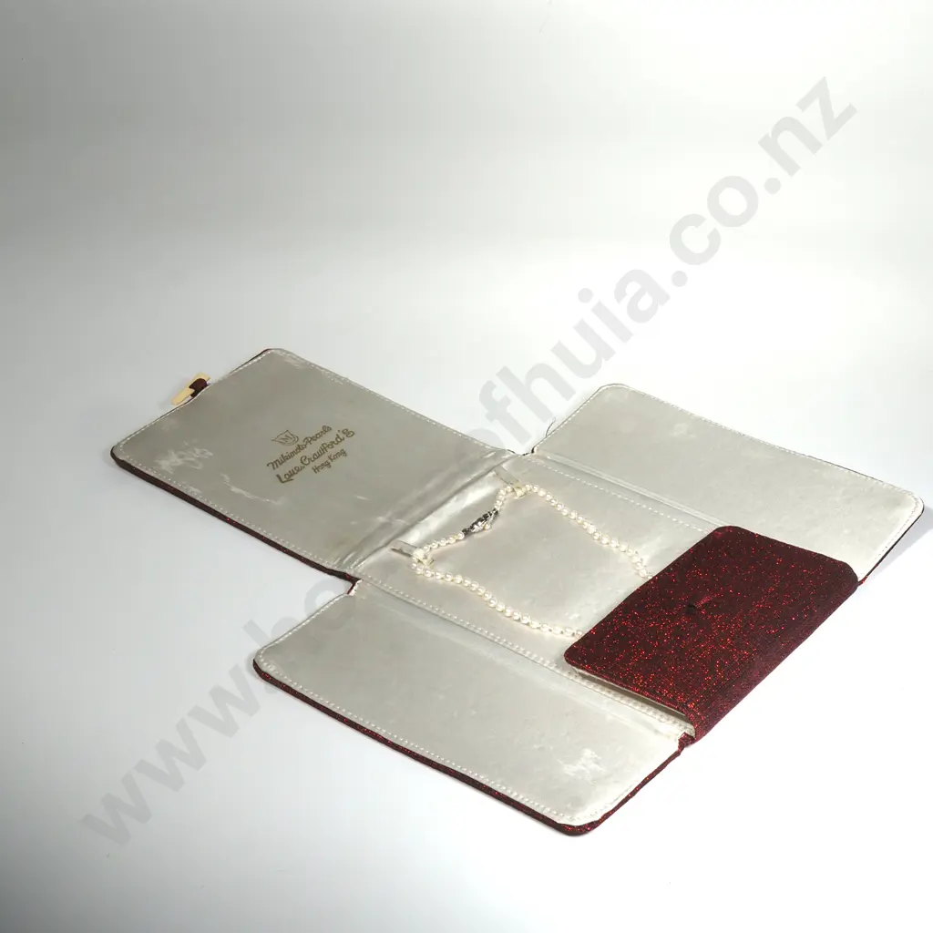 Red Glitter Evening Clutch Bag Image 1++
