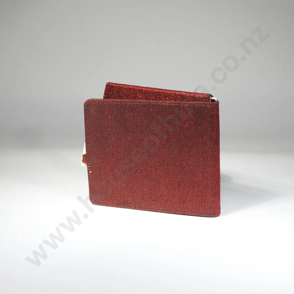 Red Glitter Evening Clutch Bag Image 1++