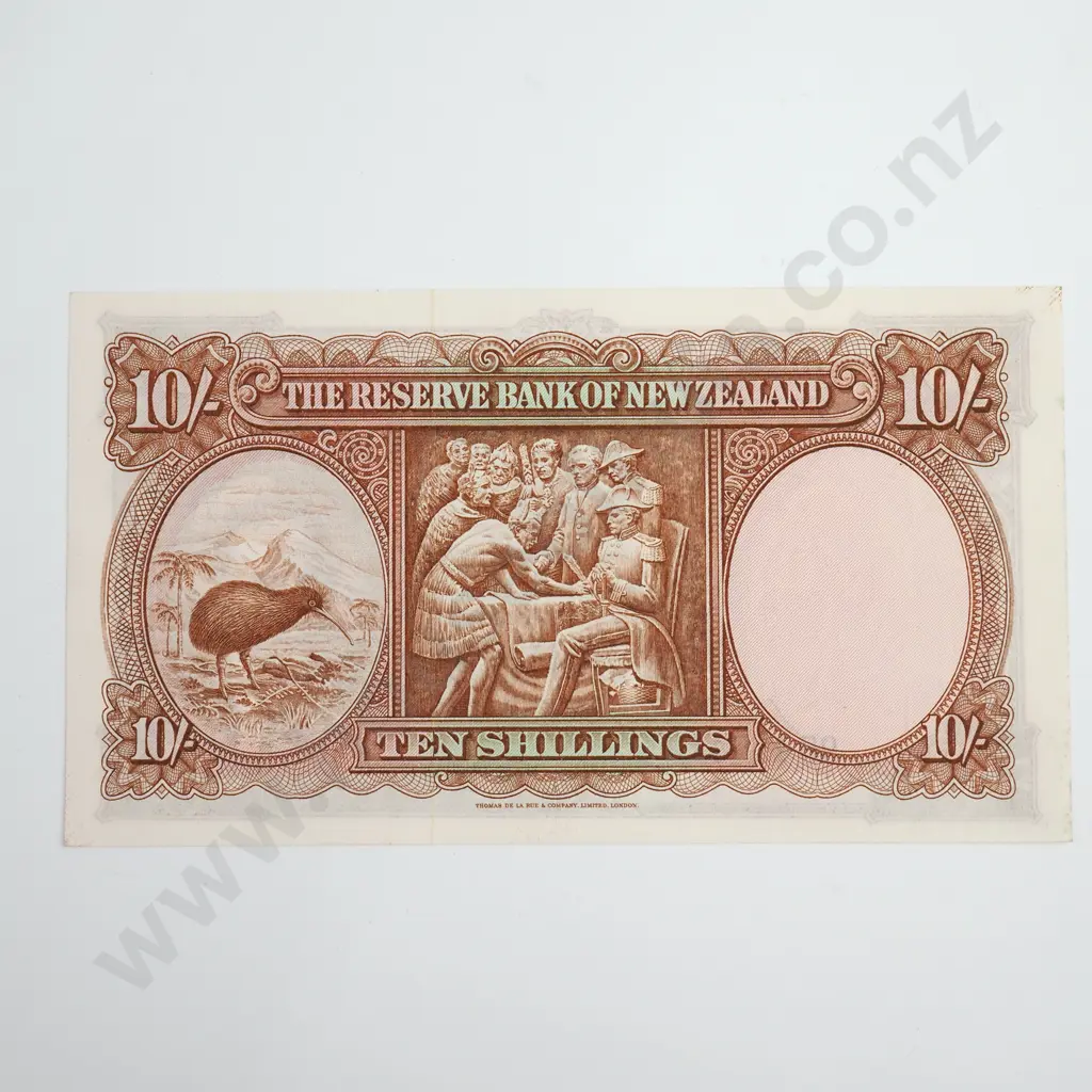 Fleming 10 Shillings Banknote, ND(1956-67), P.158d, Virtually Uncirculated, CV $130 Image 1++