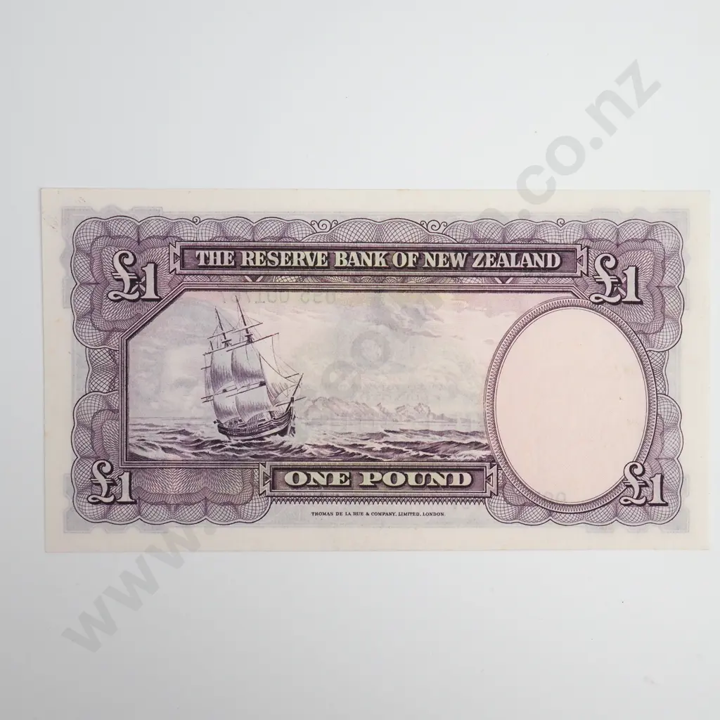 Fleming 1 Pound Banknote, Prefix 095, Uncirculated, CV $500 Image 1++