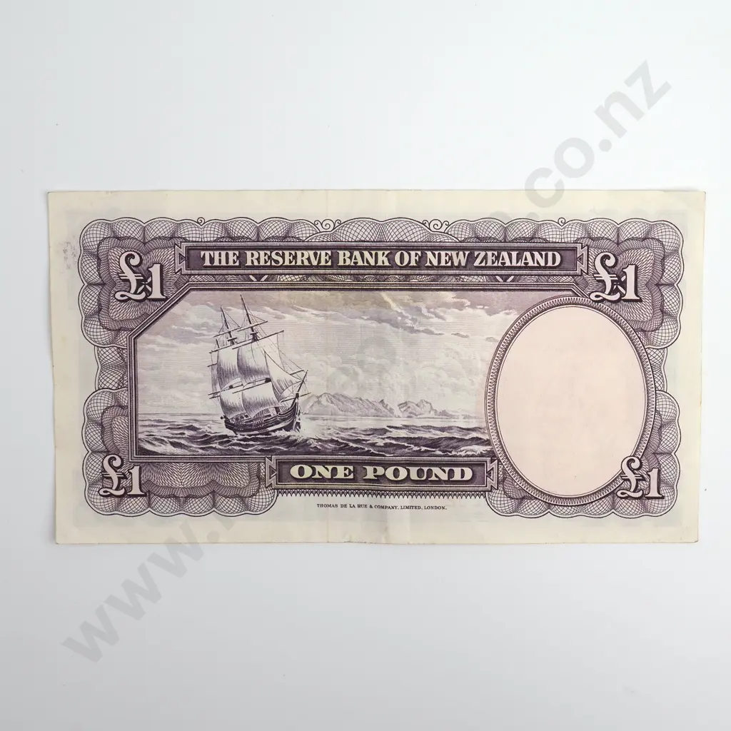 Fleming 1 Pound Banknote, Prefix 300 (Last Prefix), Fine, CV $50 Image 1++