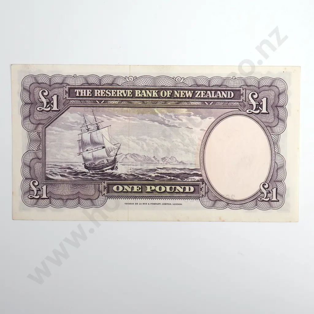 Fleming 1 Pound Banknote, ND(1956-67), P.159d, Good Extremely Fine, CV $100 Image 1++
