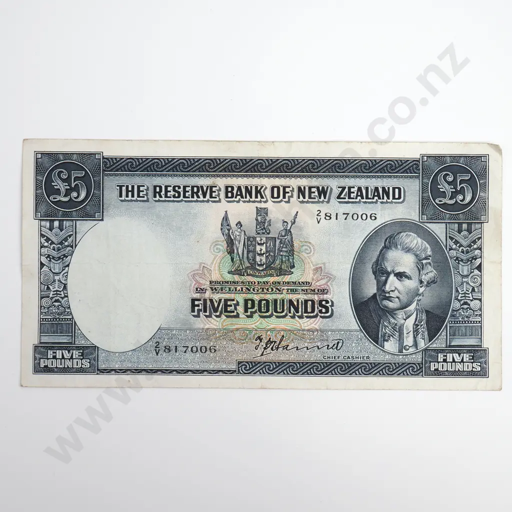 Wilson 5 Pounds Banknote, Better Grade Image 1++