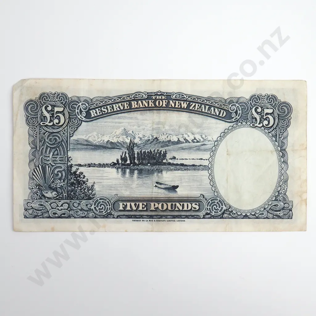 Hanna 5 Pounds Banknote, Prefix 7/V (Second to Last Prefix) Image 1++