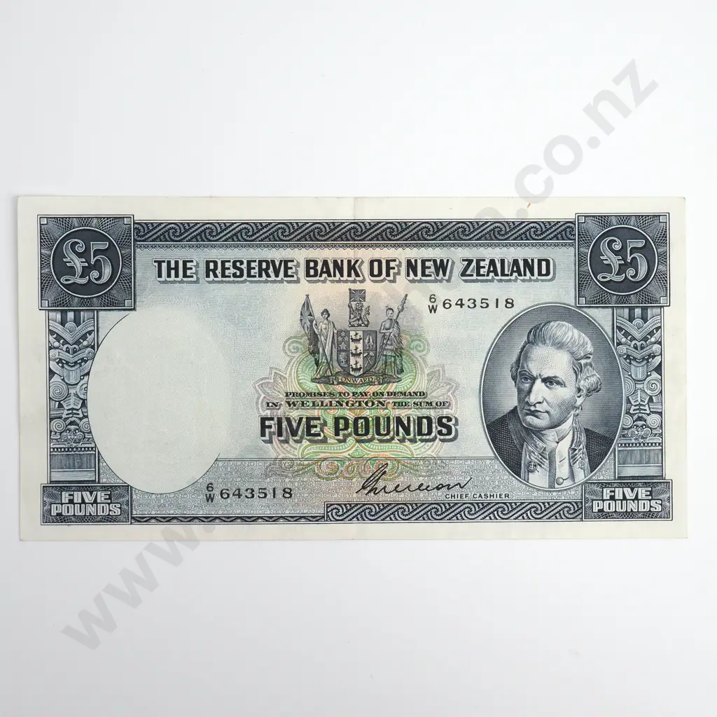 Wilson 5 Pounds Banknote, Interesting Prefix, Better Grade Image 1++