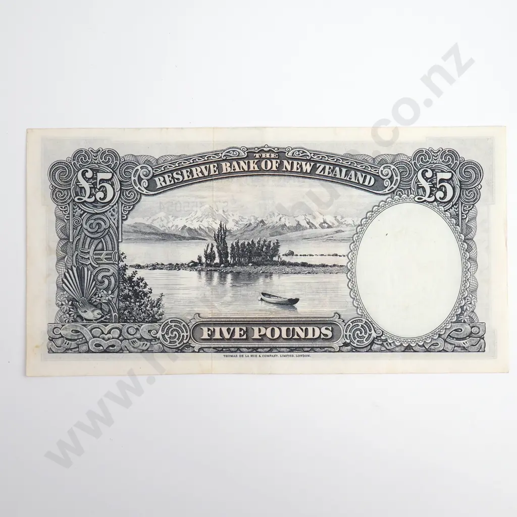 Fleming 5 Pounds Banknote, ND(1956-67), P.160d, Extremely Fine, CV $175 Image 1++