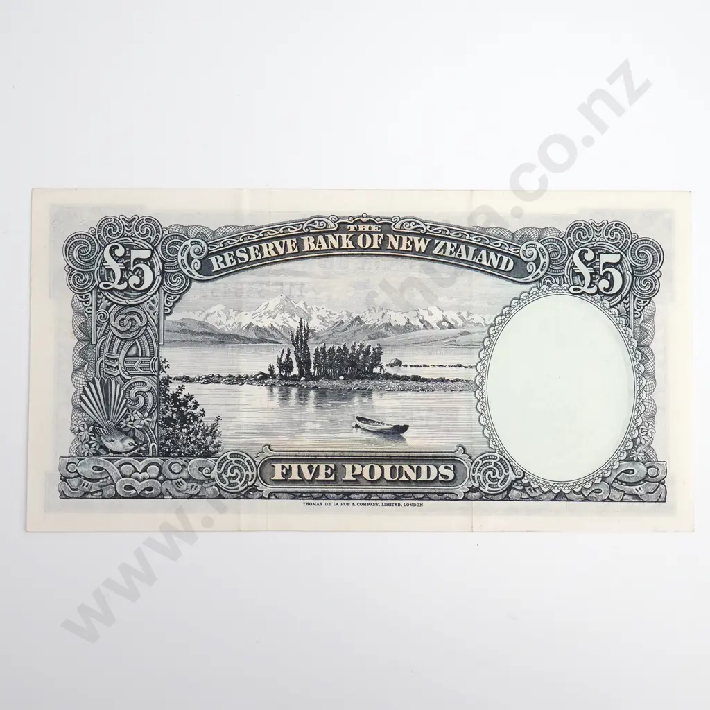 Fleming 5 Pounds Banknote, Prefix 11E, Good Very Fine, CV $80 Image 1++