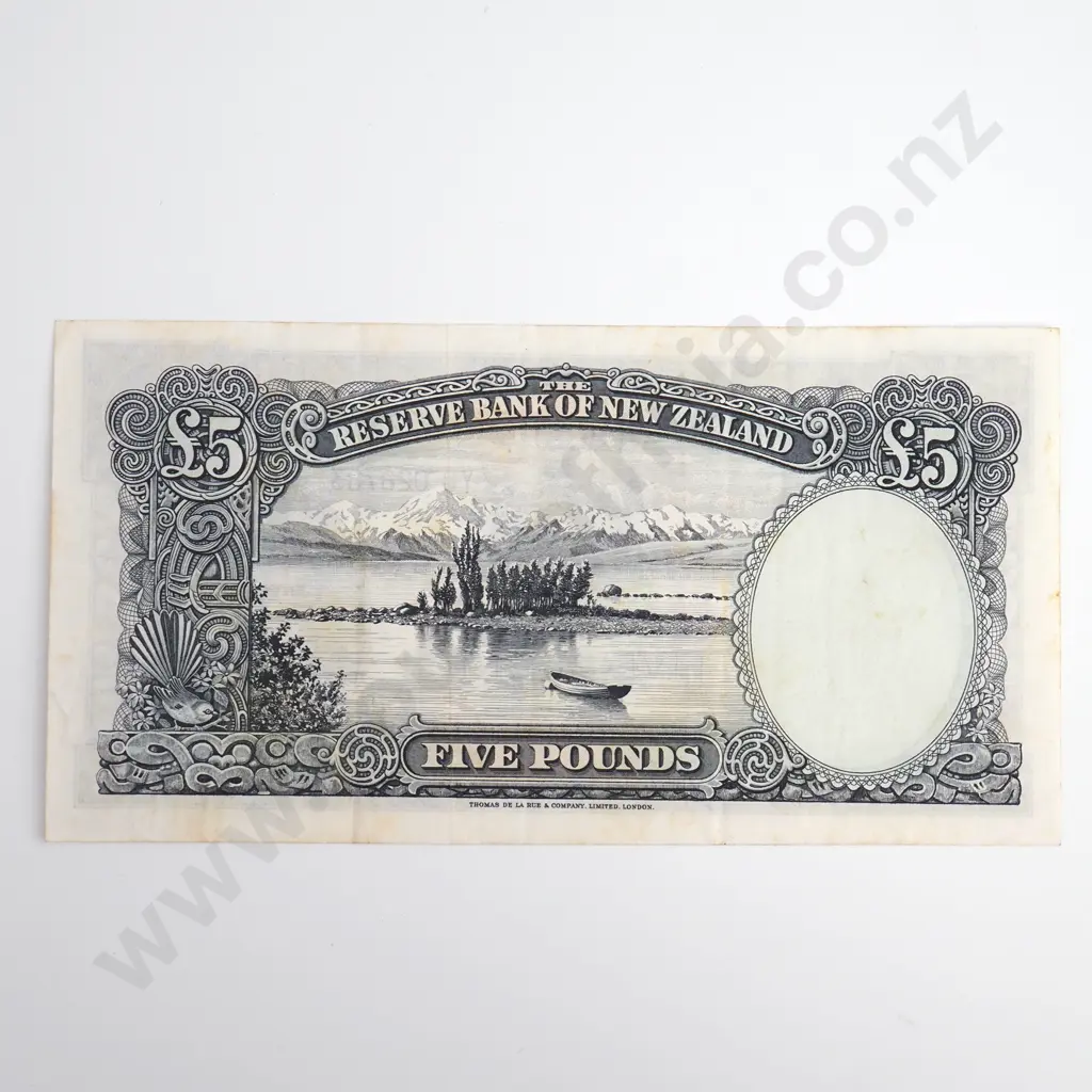 Fleming 5 Pounds Banknote, Prefix Y0, Fine, CV $55 Image 1++