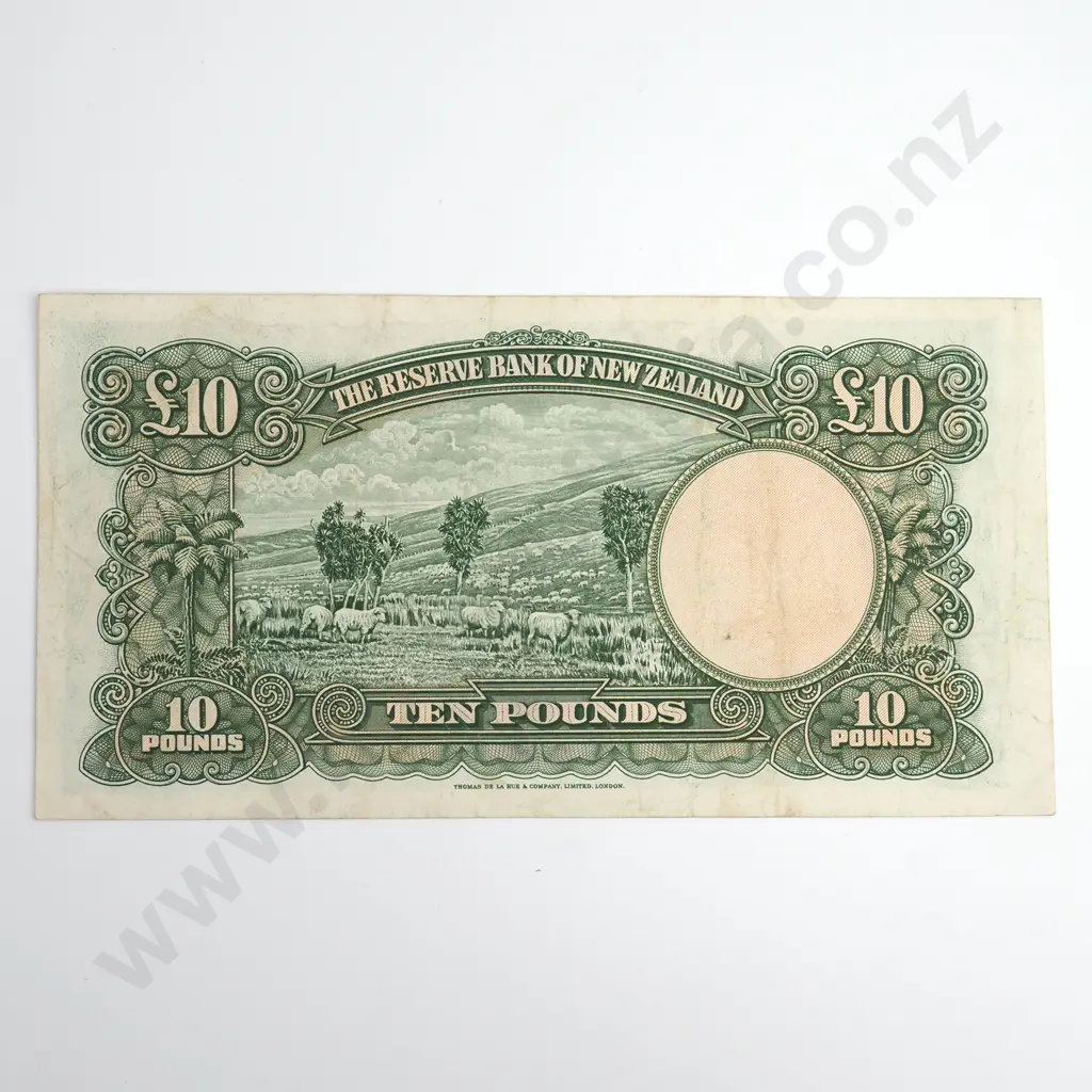 Wilson 10 Pounds Banknote, Prefix 5/F, Flattened Very Fine, CV $800 Image 1++