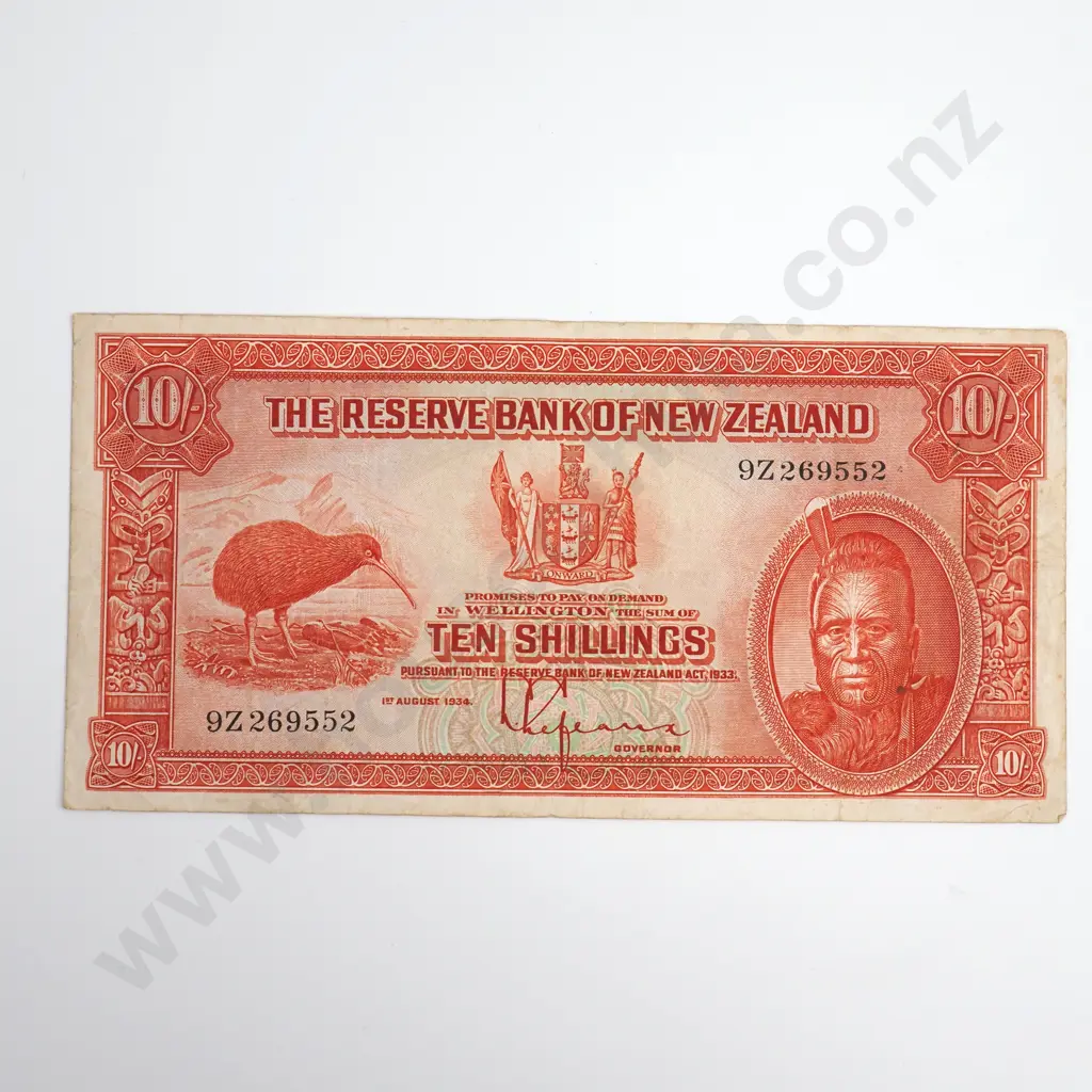 Lefeaux 10 Shillings Banknote, Better Grade Image 1++