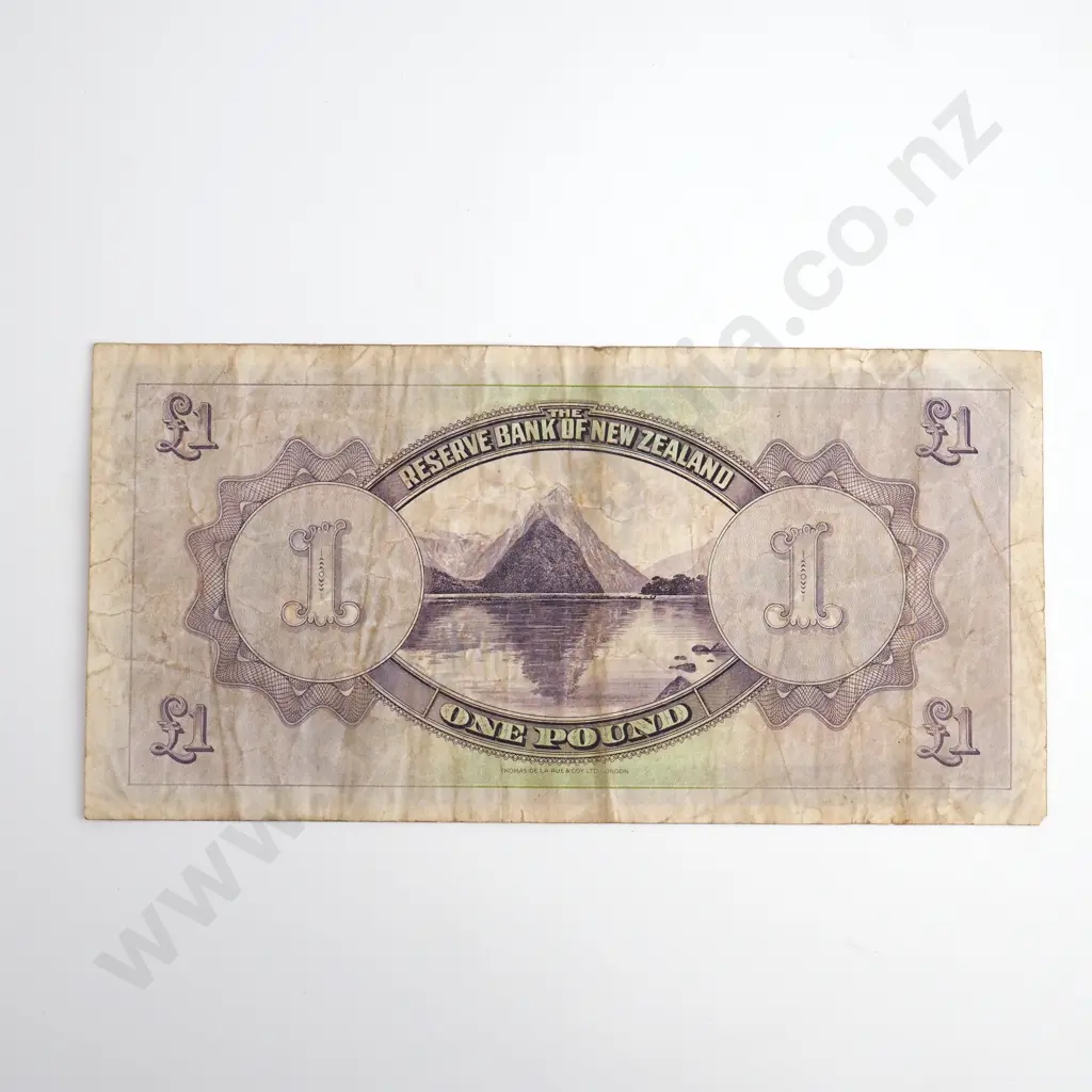 Lefeaux 1 Pound Banknote, Prefix 1A, 1934 Image 1++
