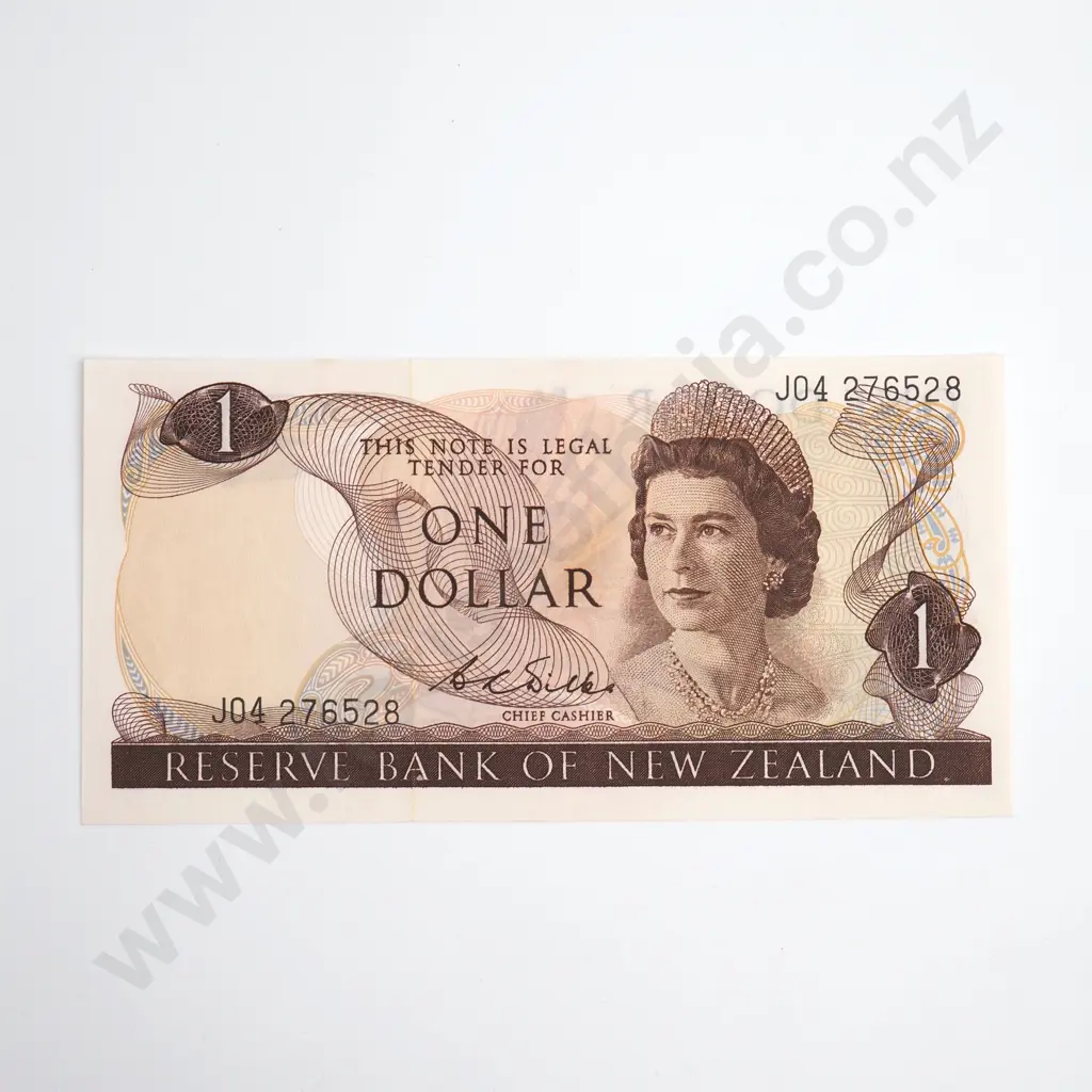 Wilks 1 Dollar Banknote, ND(1968-75), P.163b, Uncirculated, CV $125 Image 1++