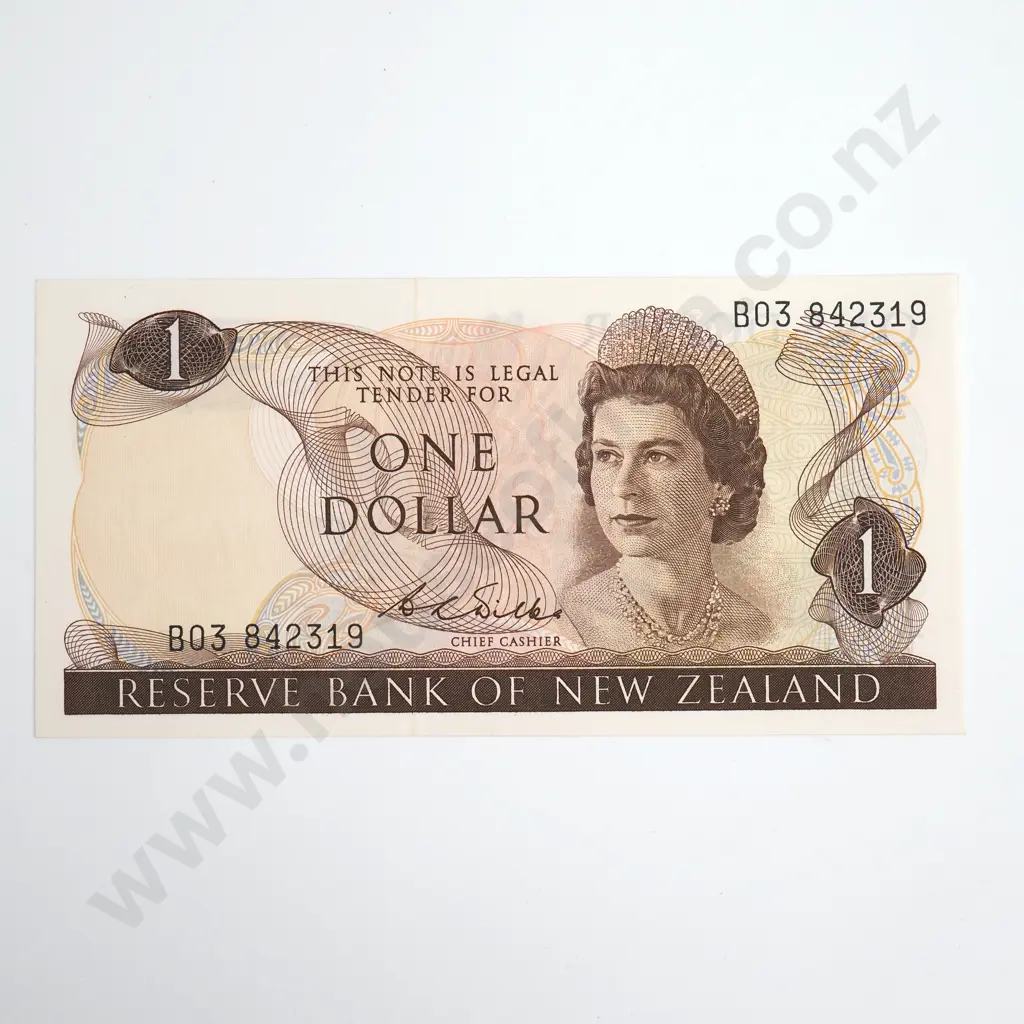 Wilks 1 Dollar Banknote, ND(1968-75), P.163b, Uncirculated, CV $125 Image 1++