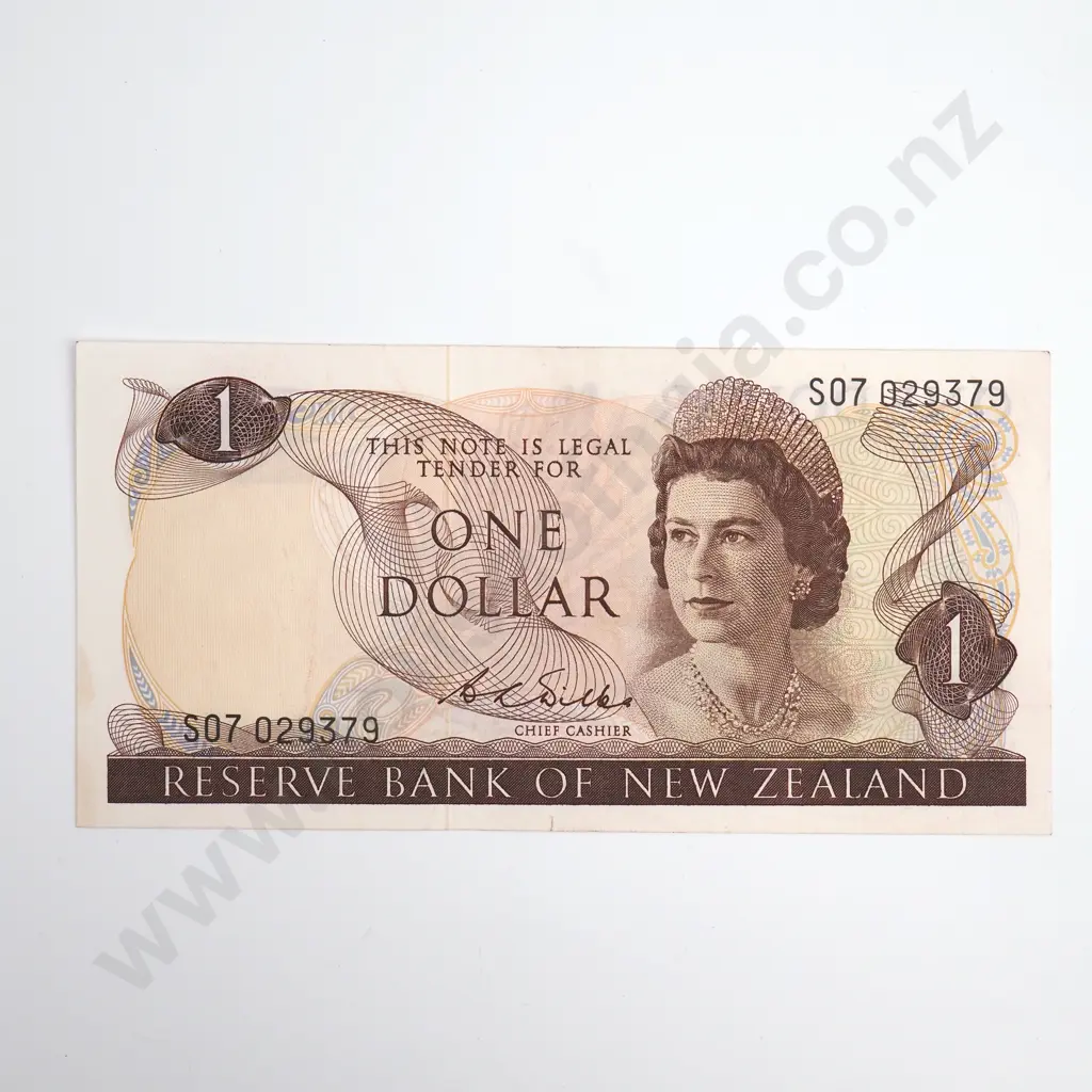 Wilks 1 Dollar Banknote, ND(1968-75), P.163b, Uncirculated, CV $125 Image 1++