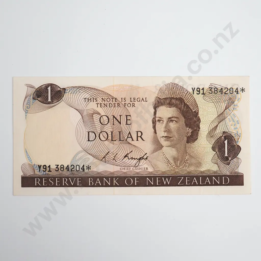 Knight Star Note 1 Dollar Banknote, Prefix 991, Uncirculated, CV $45 Image 1++