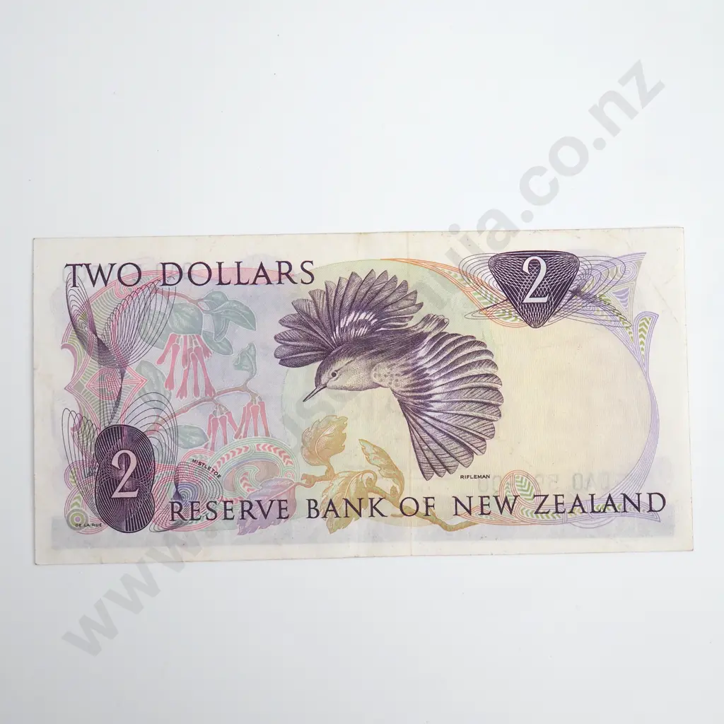 Fleming 2 Dollars Banknote, 1st Prefix Image 1++