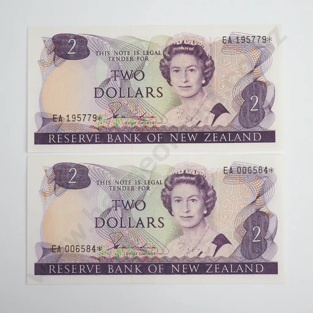 Hardie Type II 2x Star Note Banknotes, Prefix EA Image 1++