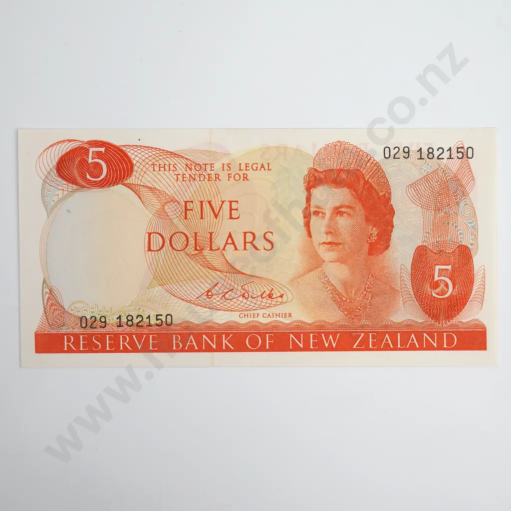 Wilks 5 Dollars Banknote, ND(1968-75), P.165b, Good Extremely Fine, CV $300 Image 1++