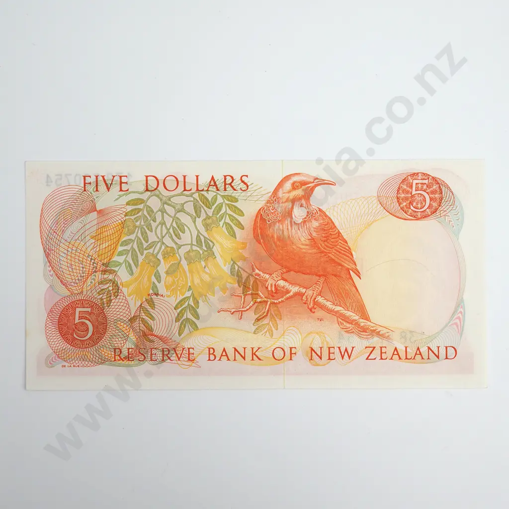 Knight 5 Dollars Banknote, ND(1975-77), P.165c, Uncirculated, CV $175 Image 1++