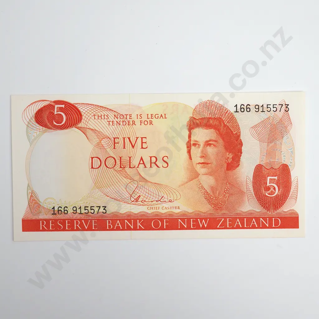 Hardie Type I 5 Dollars Banknote, Almost Uncirculated Image 1++