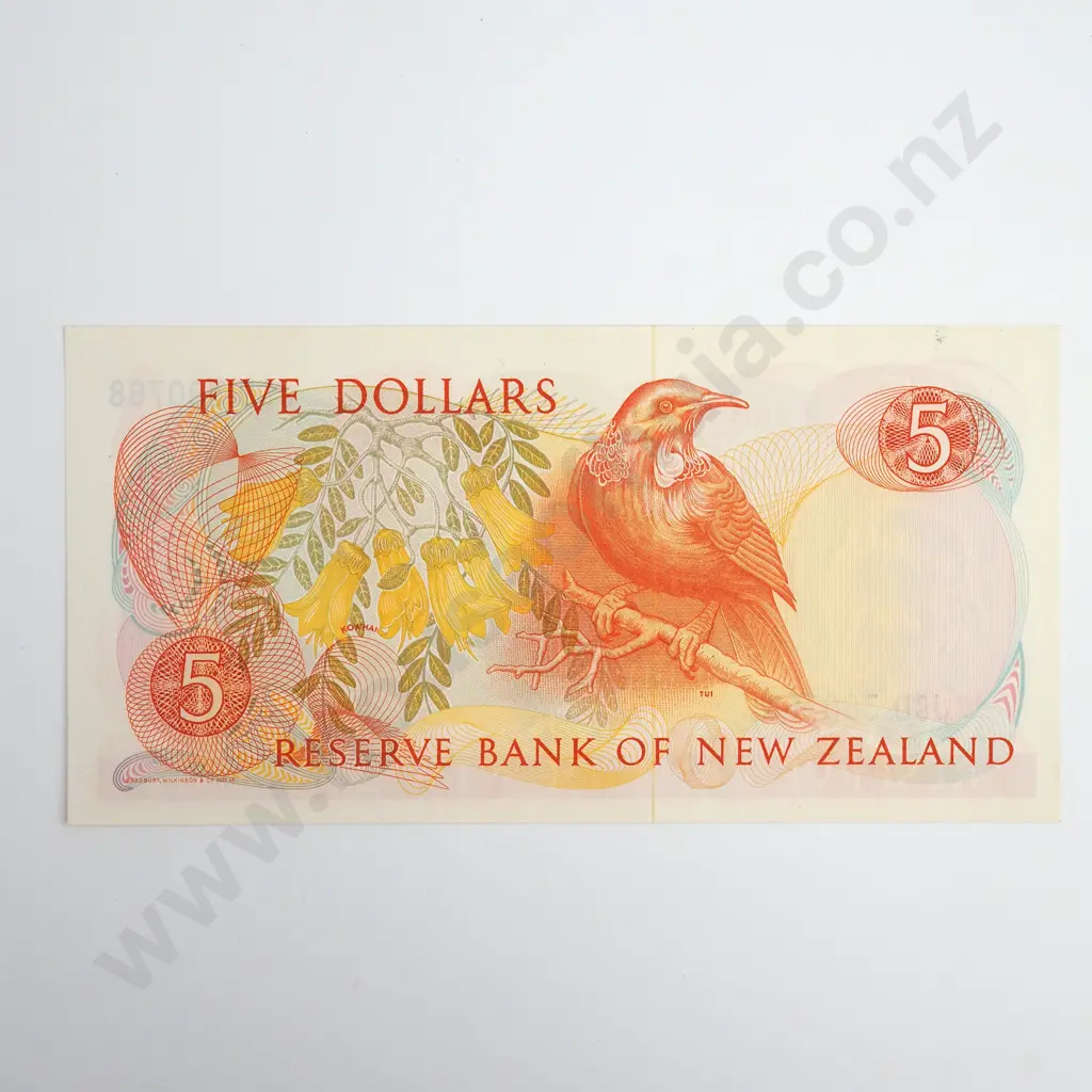 Hardie Type II 5 Dollars Banknote, Prefix JCD, Uncirculated, CV $50 Image 1++