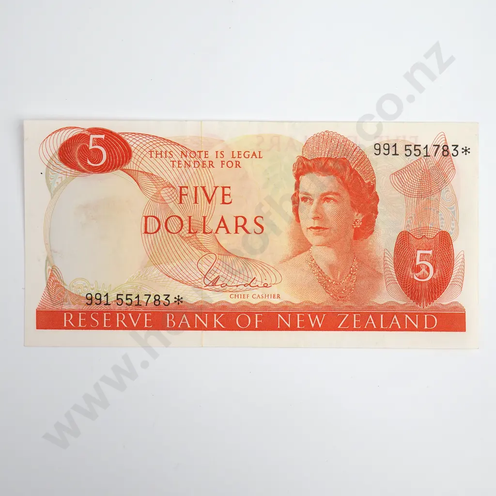 Hardie Type I Star Note 5 Dollars Banknote Image 1++
