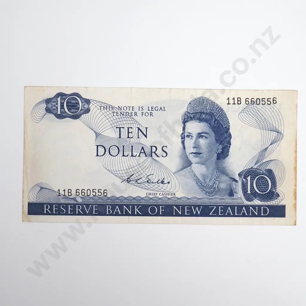 Wilks 10 Dollars Banknote, Error, ND(1968-75), P.166b, Fine, CV $400 Image 1++