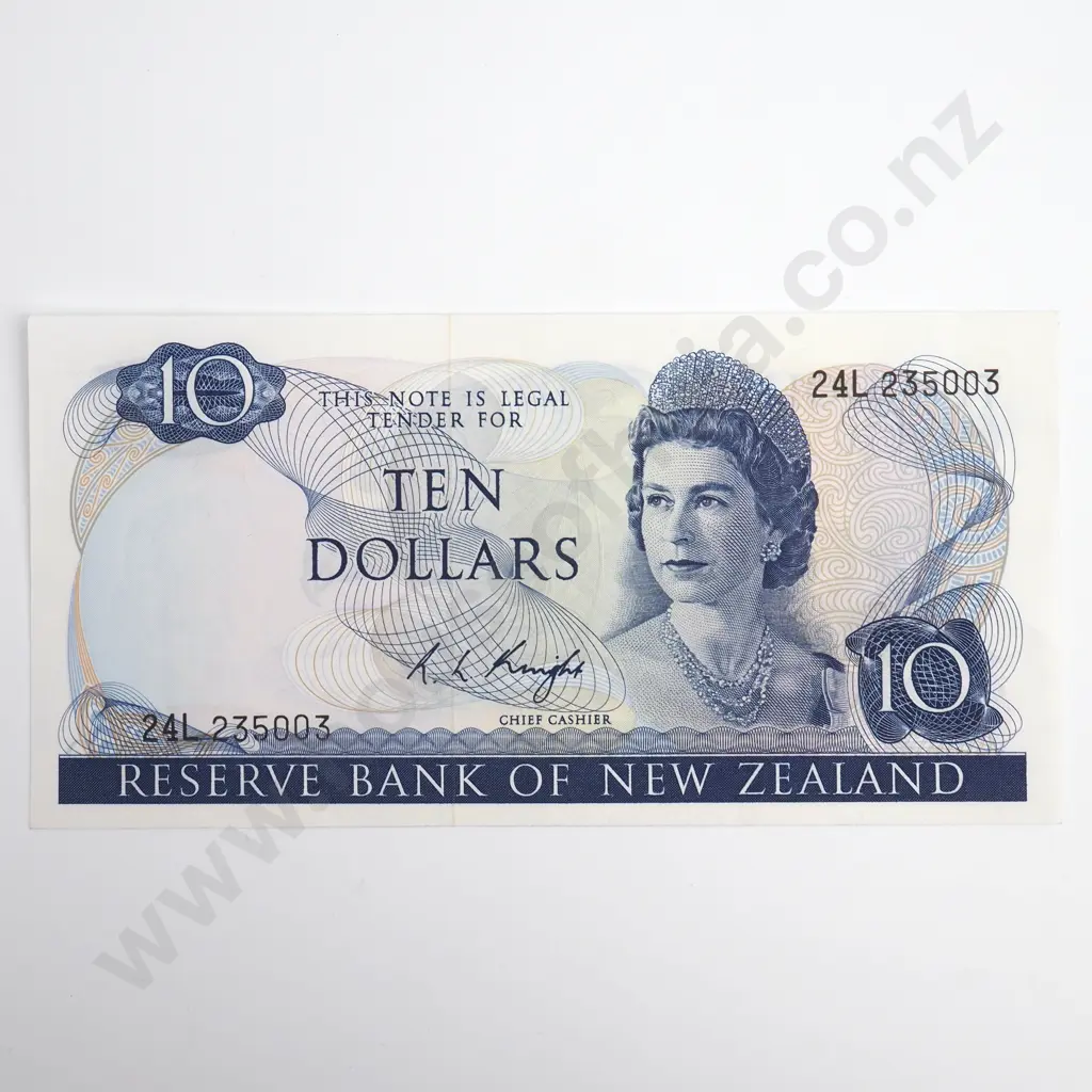Knight 10 Dollars Banknote, Almost Uncirculated Image 1++